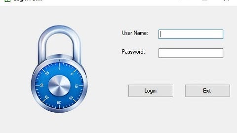 Login Form in Visual Studio 2019 using CSharp / C# - Windows Forms App (.NET Application)