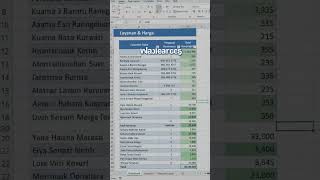 Template excel manajemen carwash otomatis dan mudah digunakan