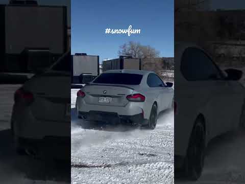 Fun in the snow today! #workhardplayhard #bmw #bmwm #cars #drift #drifting #powerslide @coloradotrailersinc