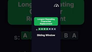 Longest Repeating Character Replacement | LeetCode 424 | Blind 75 #leetcode #codinginterview #faang