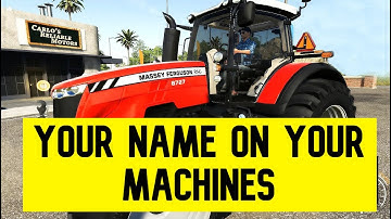 How to Add Your Name Decals On Your Tractors Trailers | Farming Simulator 19 | Fs19