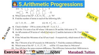 Details 10th class math| Chapter 5|Arithmetic progressions| Exercise 5.2| Q no 8&9|CBSE|NCERT|with notes| Update