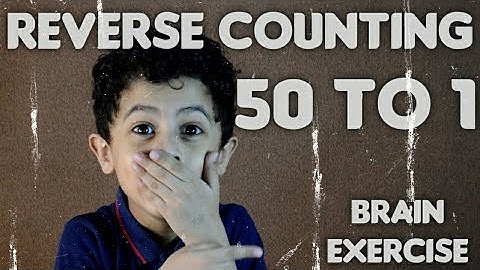 Backward Counting From 50 to 1 | Reverse Counting | Brain Exercise | Preschool Learning Videos