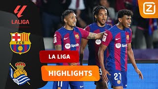 Flitsende Counter Van Barcelona Barcelona Vs Real Sociedad La Liga 202324 Samenvatting