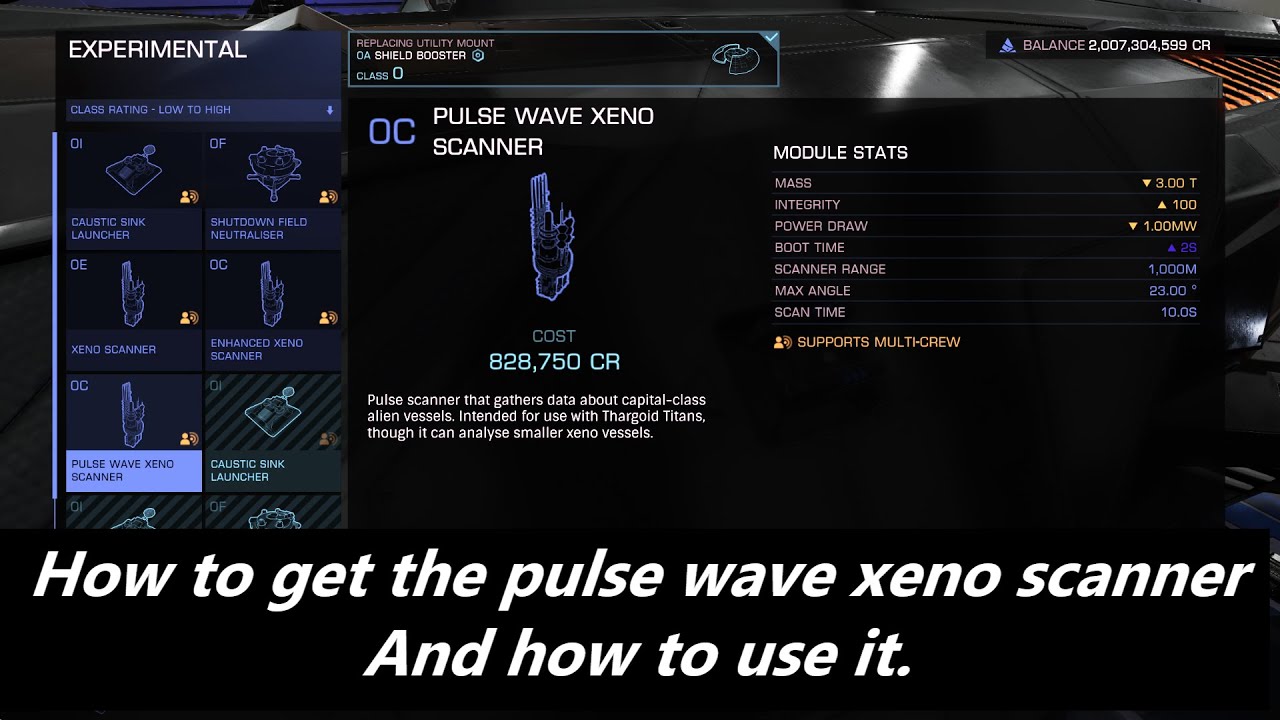 Elite Dangerous Odyssey... How to get the pulse wave xeno scanner and