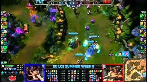 Fnatic Xpeke Ahri VS NIP Bjergsen Zed Highlights   EU LCS W8D1 Summer 2013 MUST SEE