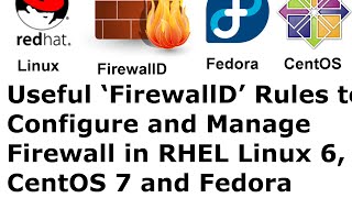Useful ‘FirewallD’ Rules to Configure and Manage Firewall in Redhat Linux, CentOS 7 & Fedora 23/22