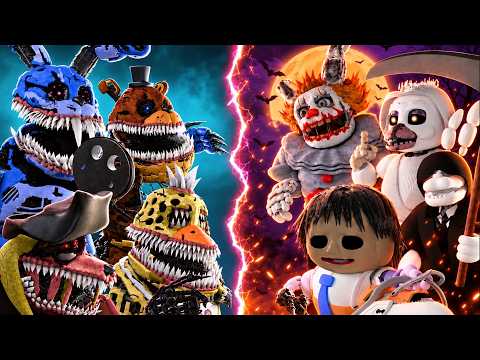 [SFM FNaF] Corrupted vs Halloween Animatronics | FNAF Fight Animation