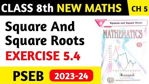 Class 8th Math Ch 5 Exercise 5.4 Full Solution 2023, 8th Class Maths Exercise 5.4 full solution pseb