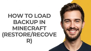 How To Load Backup In Minecraft (Restore/Recover) - GUIDE!