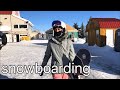 snowboarding vlog & trying to ski for the first time