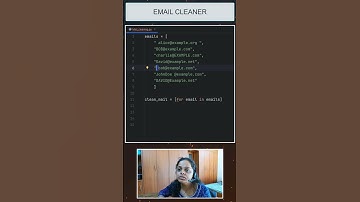 Cleaning Email using Python  #pythonprogramming