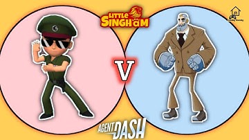 Agent Dash Vs Little Singham Compare Gameplay | Best Offline Running Games | Gaming Housing