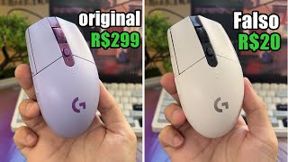Testando o Mouse Falso do Aliexpress - Comparação com Original Logitech G305