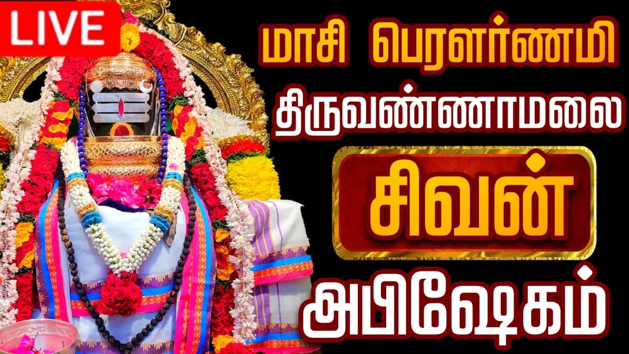 🔴LIVE திருவண்ணாமலை சிவன் மஹா அபிஷேக காட்சி பாருங்க! | Sivan Abhishekam #sivan  #abhishekam