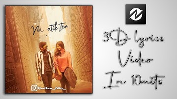 Amazing 3D lyrics Jagame Thandhiram | 3D Effect | Node video Tutorial | Goutham Editz