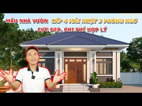 Video MẪU NHÀ VƯỜN CẤP 4 MÁI NHẬT 3 PHÒNG NGỦ CỰC ĐẸP CHI... - youtube