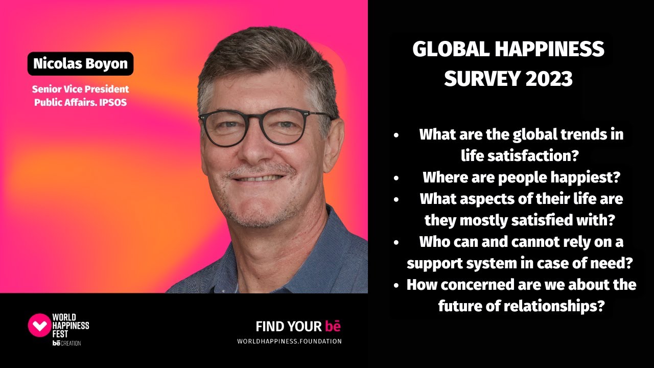 Global Happiness 2023 Survey by IPSOS YouTube