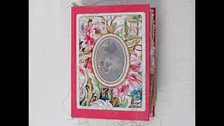 A flip through of a completed floral junk journal - SOLD, thank you! #unintentionalasmr #asmr