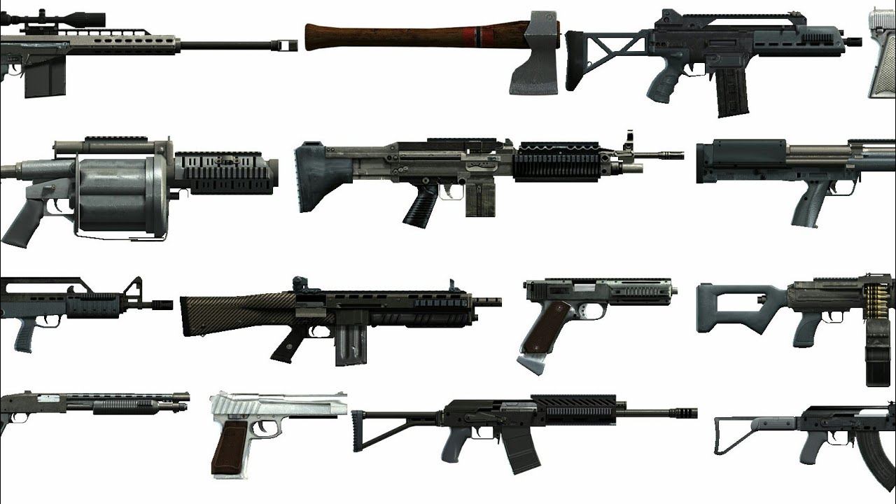 All the guns in gta 5