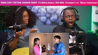 OUR FIRST TIME HEARING SING-OFF TIKTOK SONGS PART 13 (NewJeans, Kill Bil) vs Ghea Indrawari REACTION