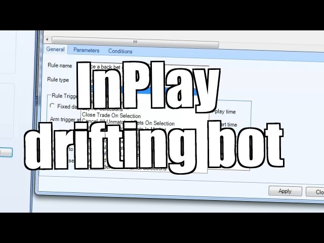 Trading on Betfair using Bet Angel automation - Lay to back bot