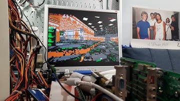 FastDoom EGA 160x200 Write Mode 1 test build (Trident Paradise EGA)