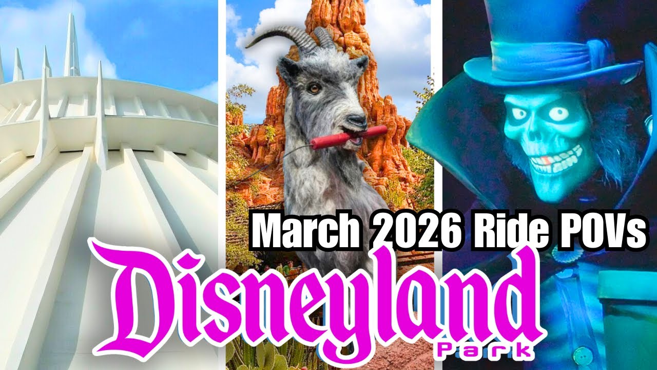 Disneyland Park 2026 Rides - March POVs | 4K 60FPS