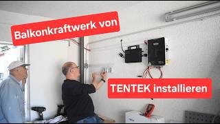 Balkonkraftwerk von TENTEK bei meinen Eltern installieren Teil2