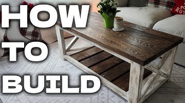 Build a STUNNING Farmhouse Coffee Table In NO TIME!