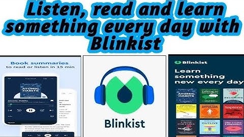 My review of the application Blinkist Book summaries Daily