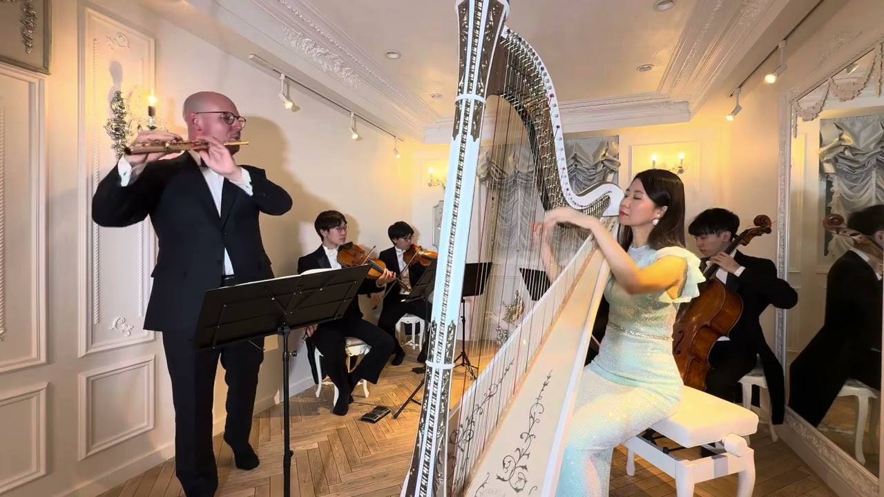 Mozart: Concerto for Flute and Harp, 2nd Movement モーツァルト