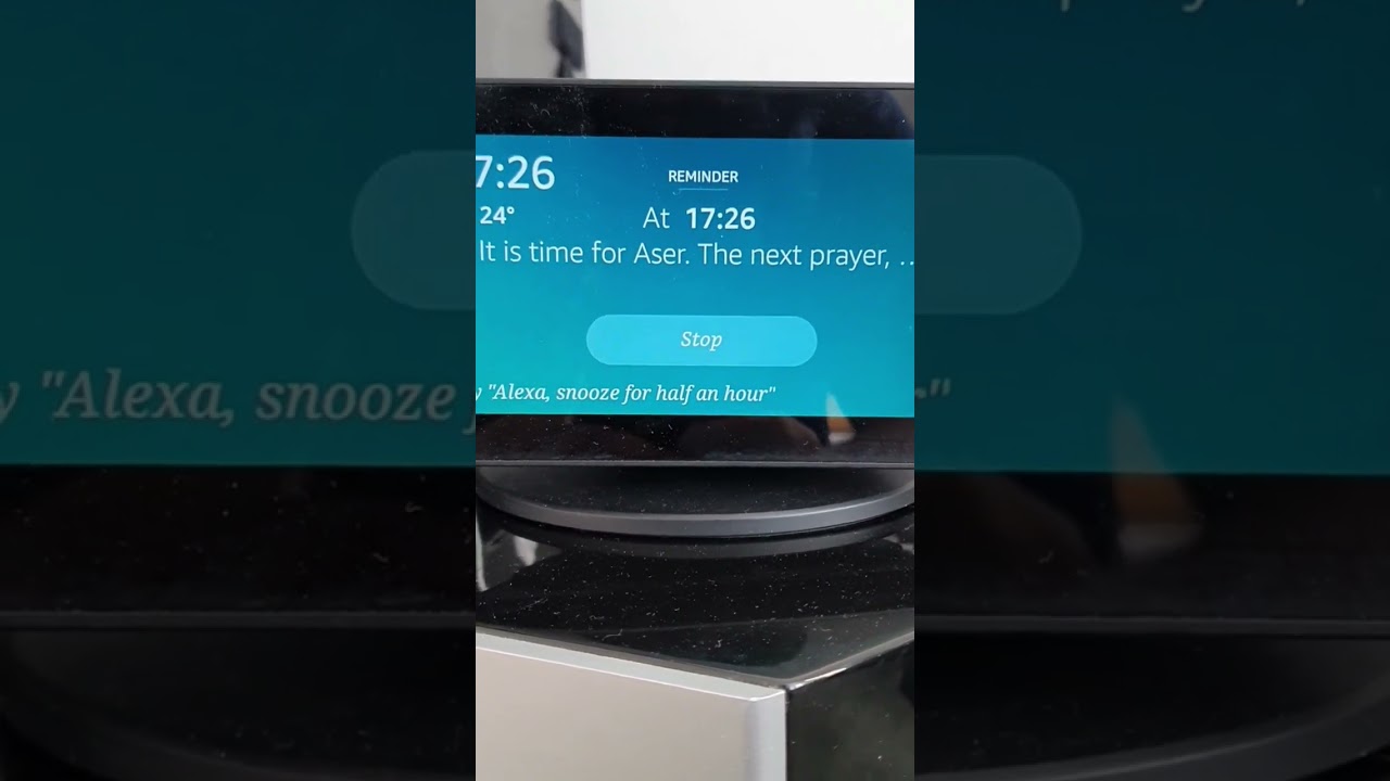 Prayer time reminder on Amazon Echo