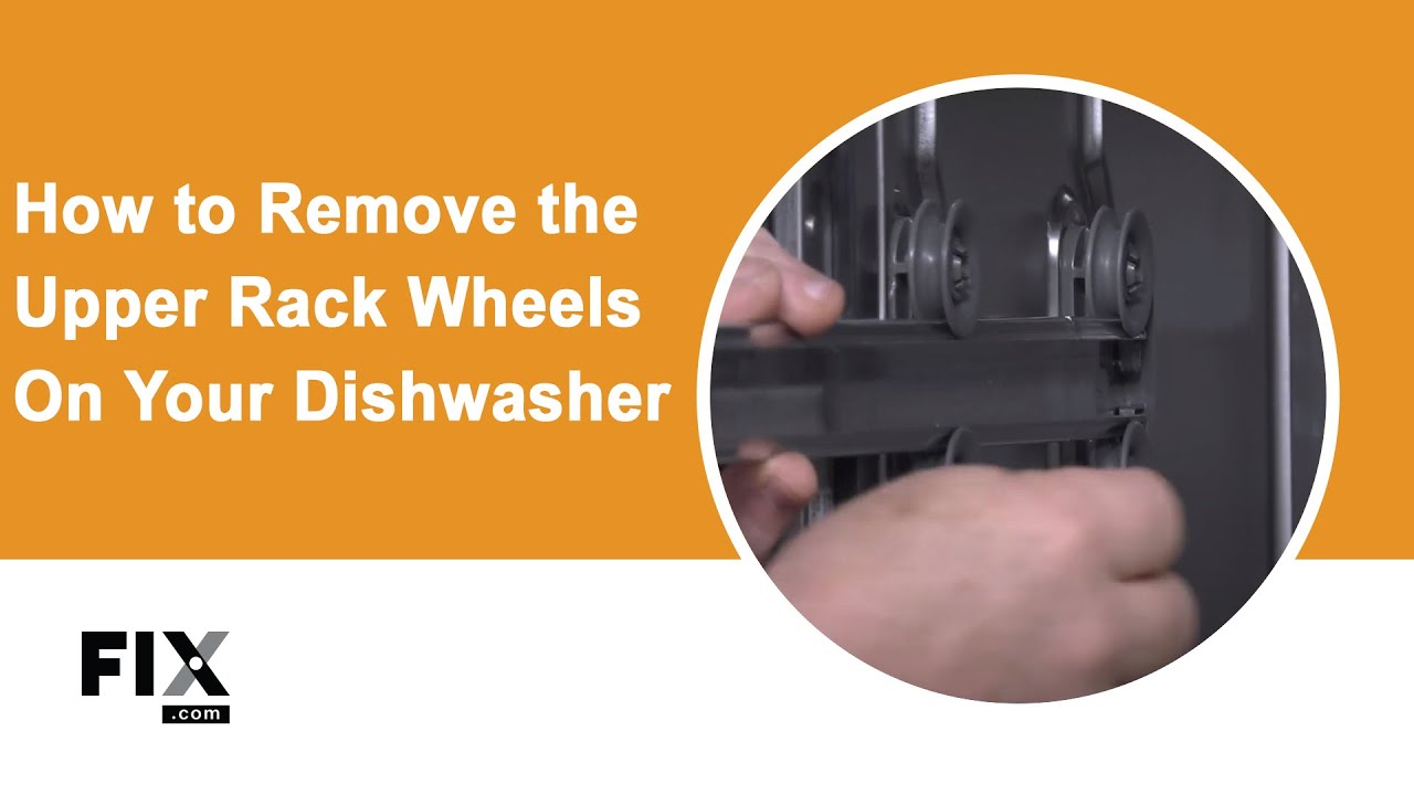 DISHWASHER REPAIR: How to Remove the Upper Rack Wheels on Your ...