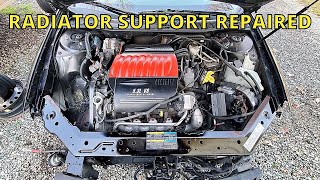 Salvage Chevrolet Monte Carlo SS Project - Radiator Core Support Repair Is Finished