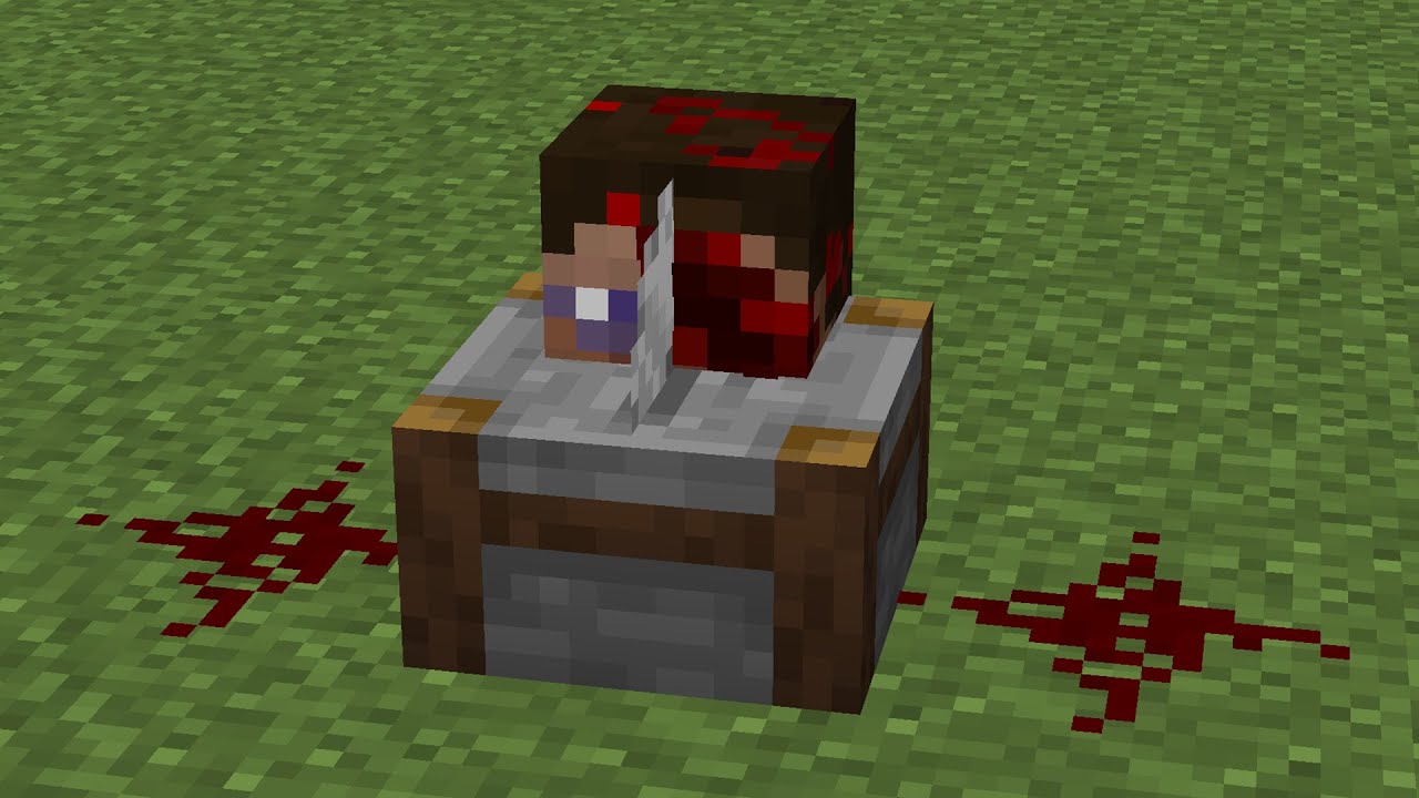 how to make a head cutter in minecraft - YouTube
