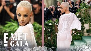 How Doja Cat Looked So DRENCHED at the 2024 Met Gala, Hear the SECRET Behind Her Wet Look | E! News