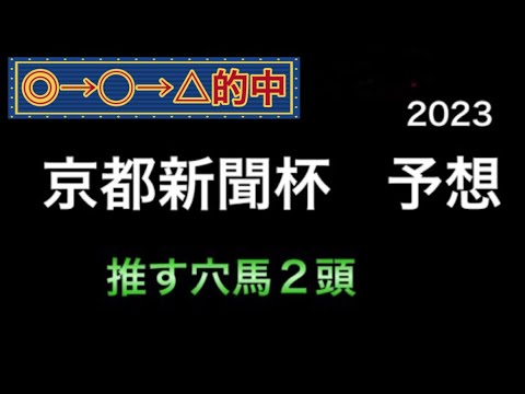 【競馬予想】 京都新聞杯 2023 予想