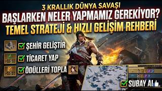 BAŞLARKEN NELERE DİKKAT EDİLMELİ - THREE KİNGDOMS WORLD CONQUEST/ REHBER