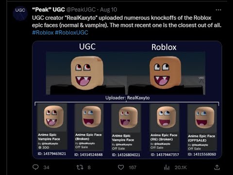 300 ROBUX EPIC FACE UGC ROBLOX??? 