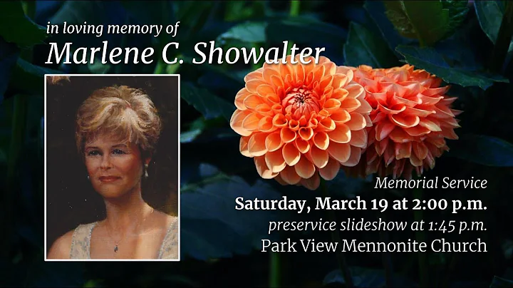 Marlene Collins Showalter memorial service