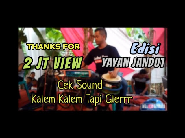 CEK SOUND GLERR  DI GAWE JARANAN YO MENAK ( kendang cak yayan jandut dtx m12 ) class=