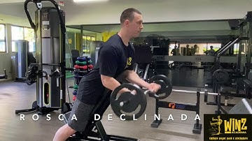 ROSCA DIRETA COM BARRA W NO BANCO INCLINADO