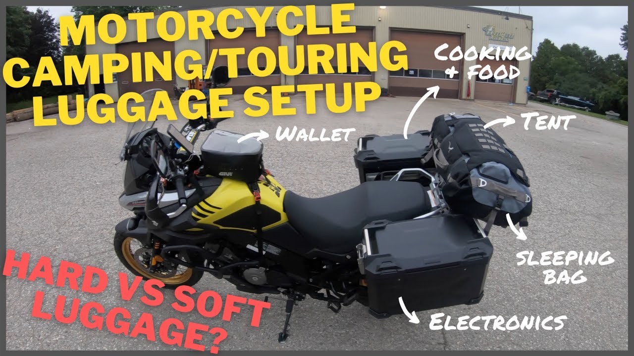 How I pack my V-Strom650XT for motorcycle camping/touring!