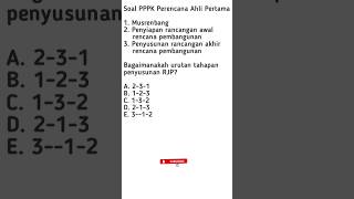 Soal PPPK Perencana Ahli Pertama 2023
