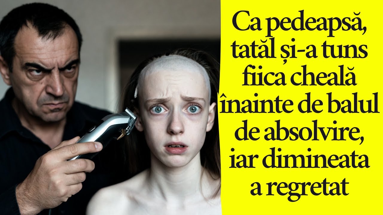 Ca pedeapsă, tatăl și-a tuns fiica cheală înainte de balul de absolvire, iar dimineața a regretat