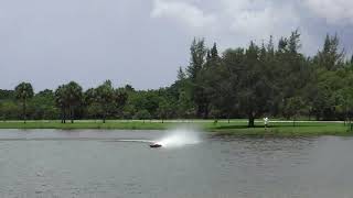 BONZI SPORTS GOLD DIGGER RC ELECTRIC BOAT  135+MPH TEST RUNS # 2