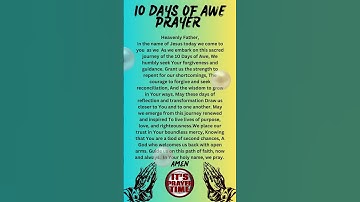 10 Days of Awe Prayer 🙏🏽