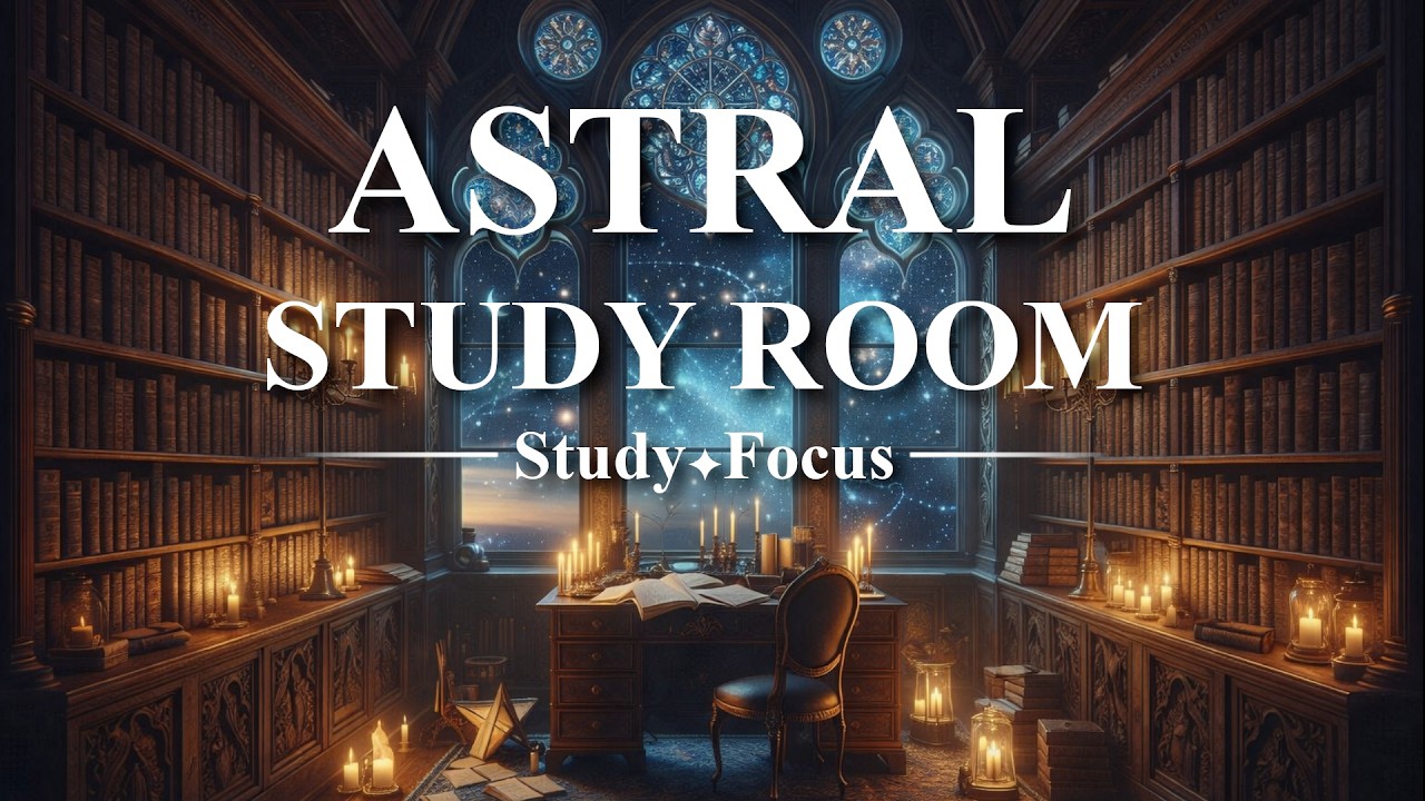 Astral Study Room ✦ Magical Ambient Music for Study, Reading, Relaxation & Focus (3 Hours)