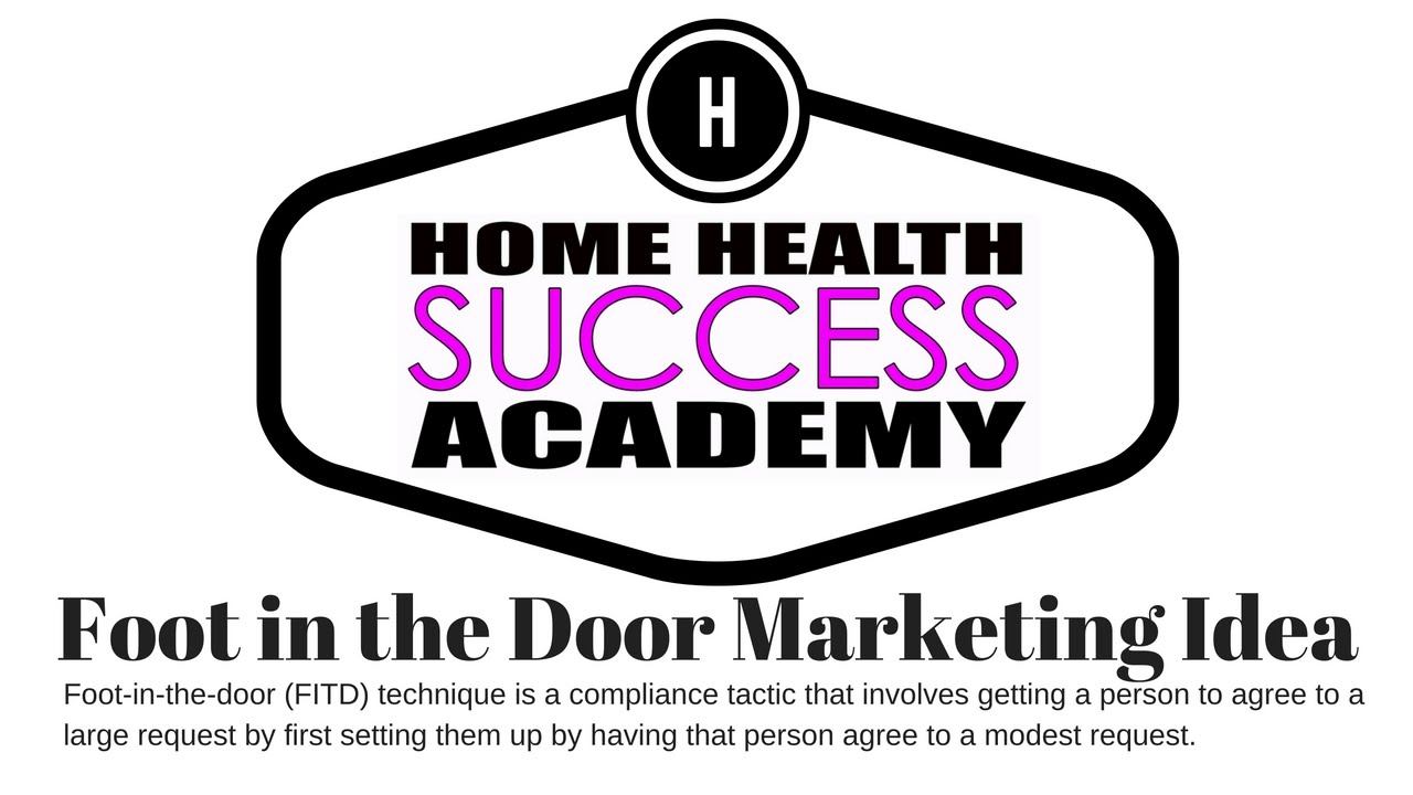 Home Health Marketing Foot In The Door Giveaway Ideas YouTube